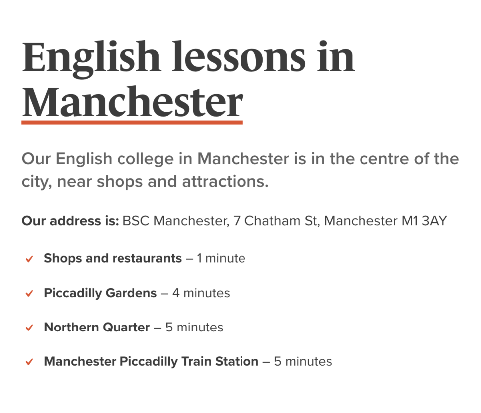 맨체스터 어학연수 추천 어학원 - BSC 어학원(British Study Centre) 안내