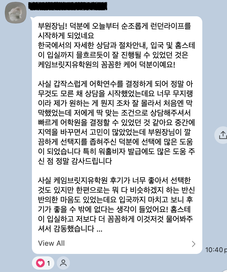 카카오톡 후기