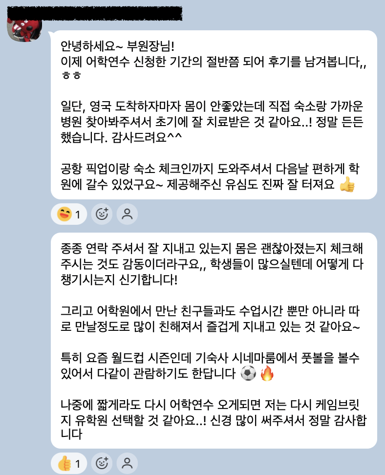 카카오톡 후기