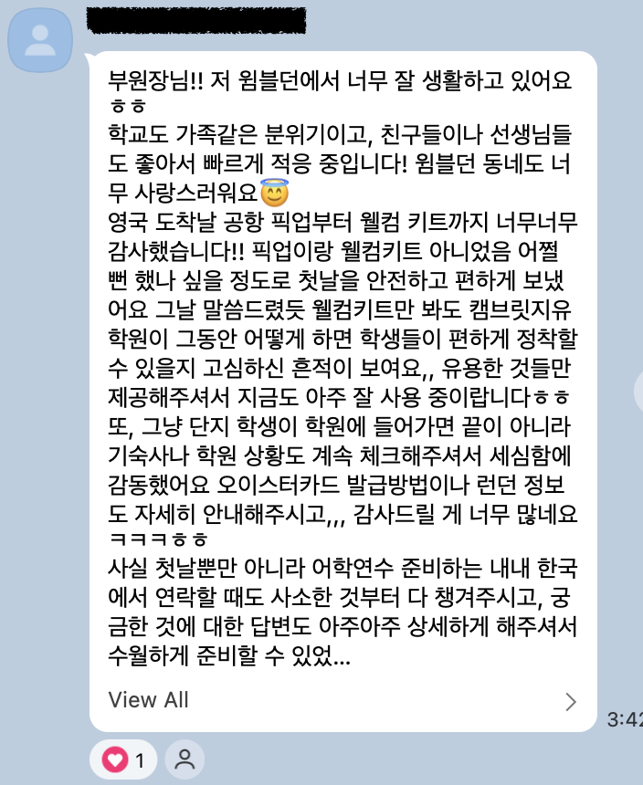 카카오톡 후기