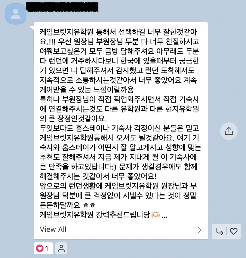카카오톡 후기