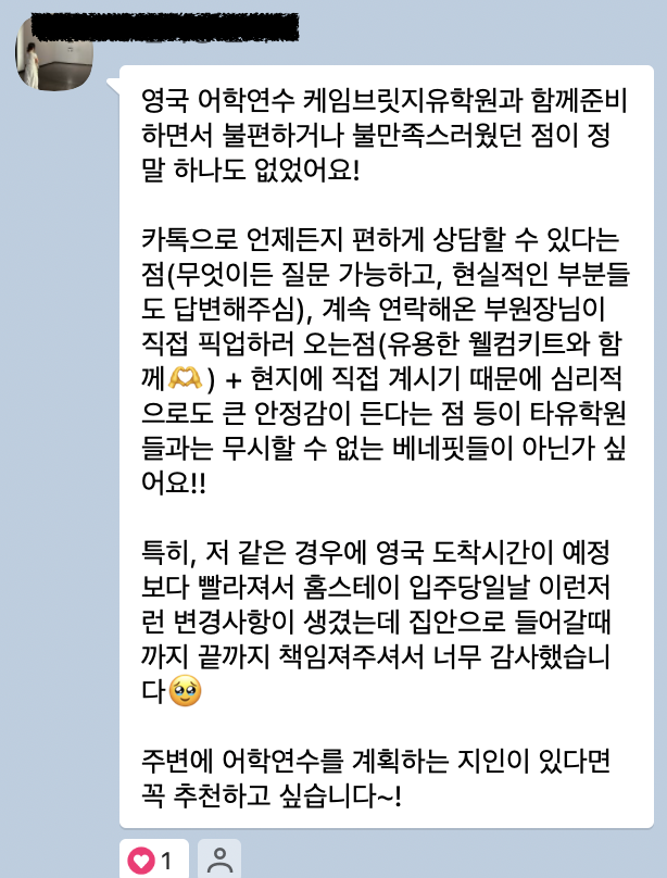 카카오톡 후기