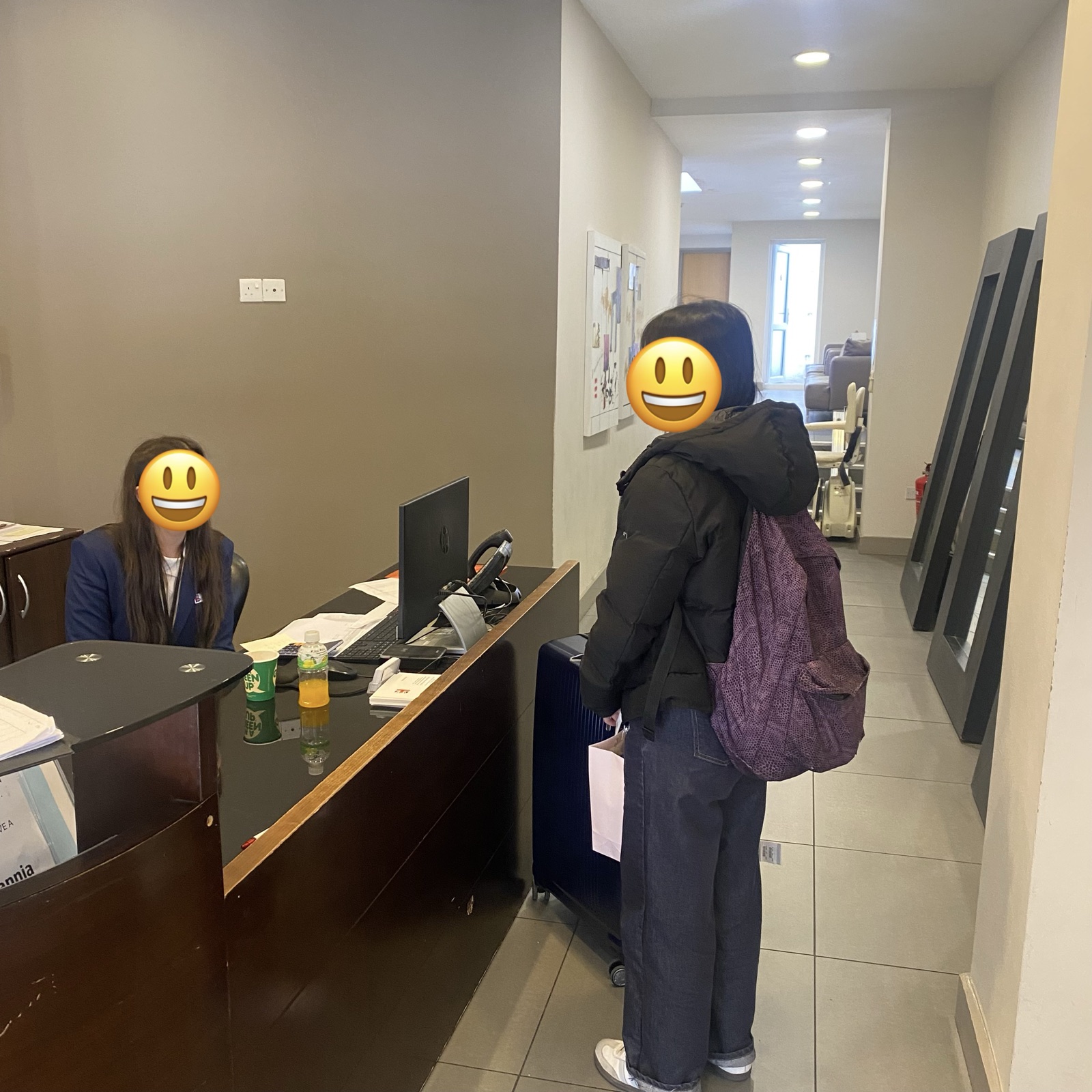 학생 도착 사진